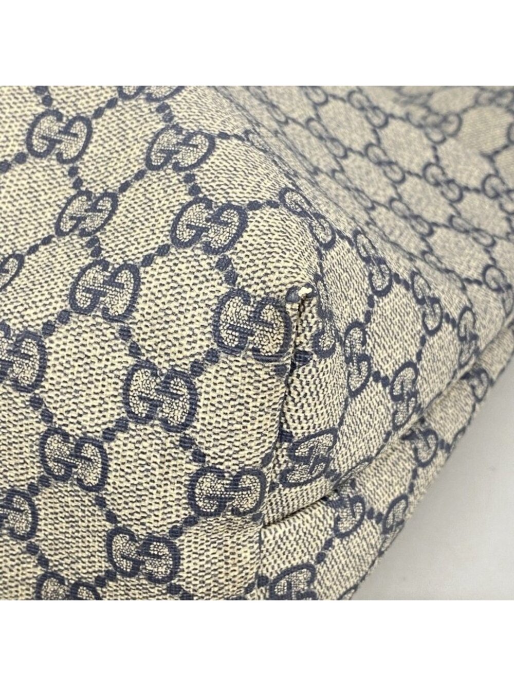 Gucci Tote GG Supreme Navy Silver - Picture 6 of 10